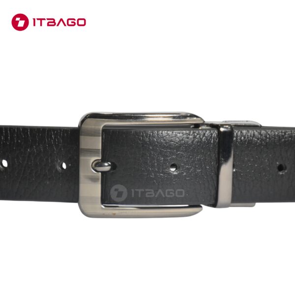 Classic Black Leather Formal Belt – Men’s Edition