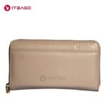 1 cream leather wallet