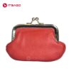 Red leather mini bag