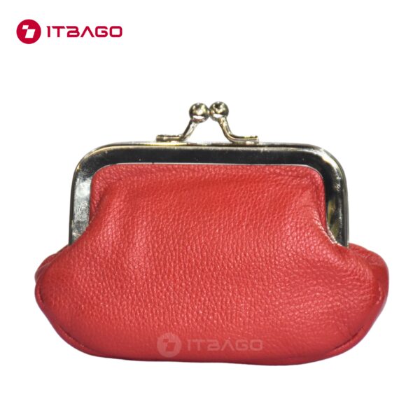 Red leather mini bag