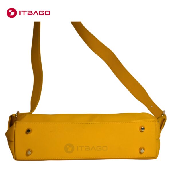 Yellow Leather Ladies hand bag