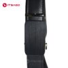 Black leather men belt