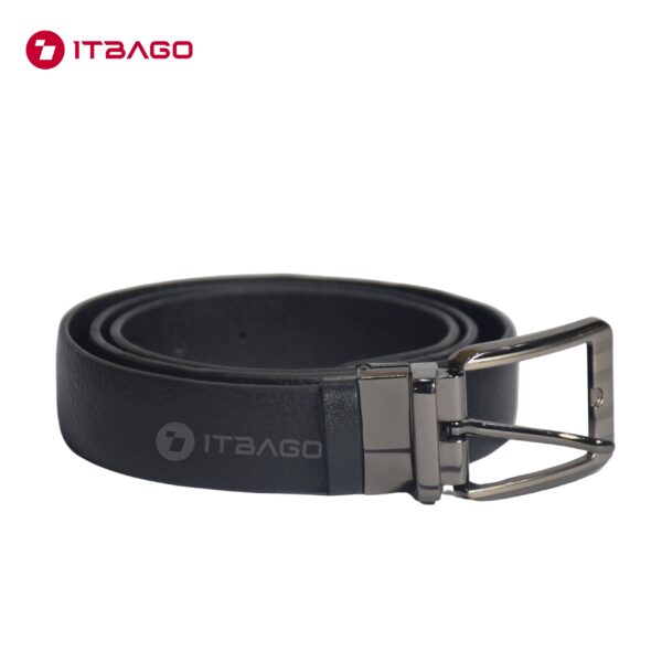 Classic Black Leather Formal Belt – Men’s Edition
