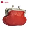 Red leather mini bag