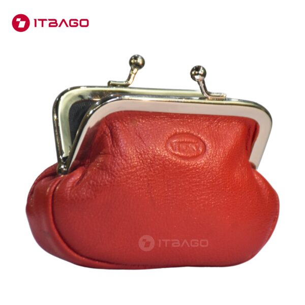 Red leather mini bag
