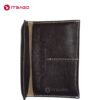 Chocolate Black leather men wallet