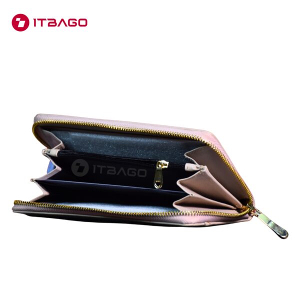 cream leather wallet