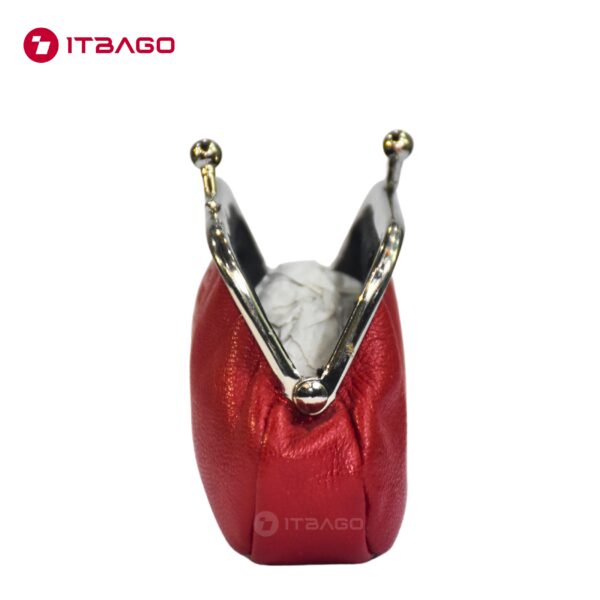 Red leather mini bag