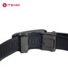 Black leather men belt